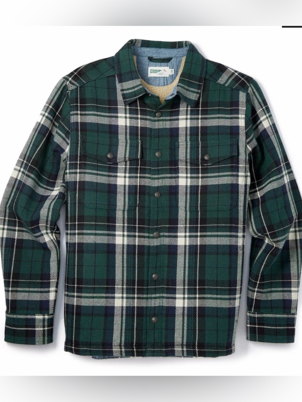 Wellen | Sherpa Lined plaid flannel jacket shirt over shirt Men’s size L outdoor